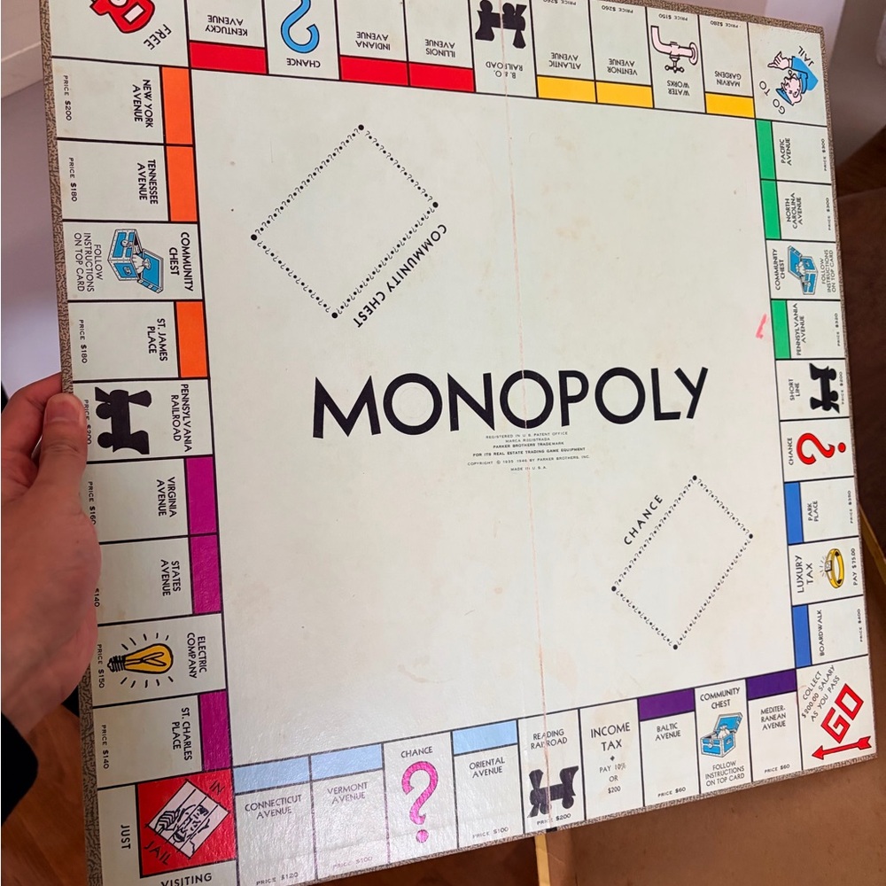 Vintage 1940’s Monopoly Board Game - Picture 3 of 6
